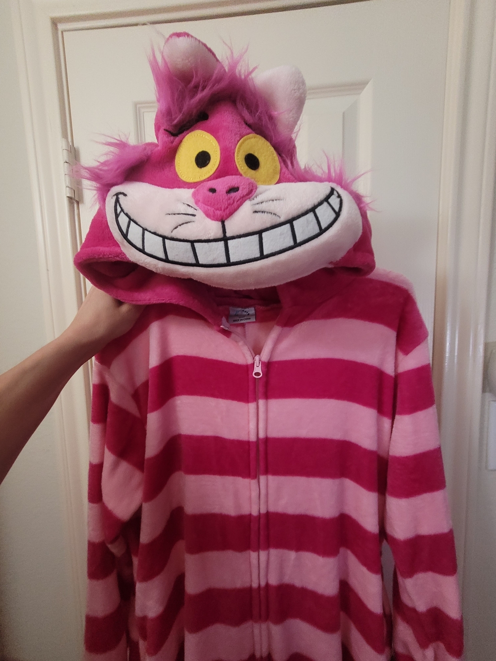 Cheshire Cat Pink Striped Kids Costume Hoodie